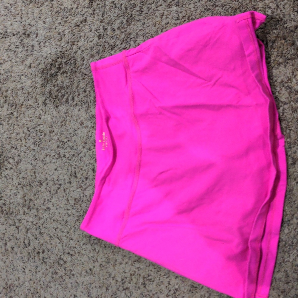Beyond Yoga + Kate Spade pink skort